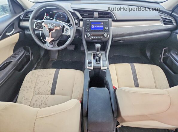 2HGFC2F65LH507583 2020 HONDA CIVIC White Вид панелі приладів