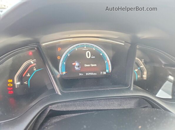 2HGFC2F65LH509219 2020 HONDA CIVIC Gray Սարքավորումների վահանակի տեսք