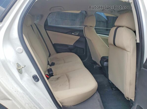 2HGFC2F65LH562812 2020 HONDA CIVIC White უკანა სავარძლების ხედი