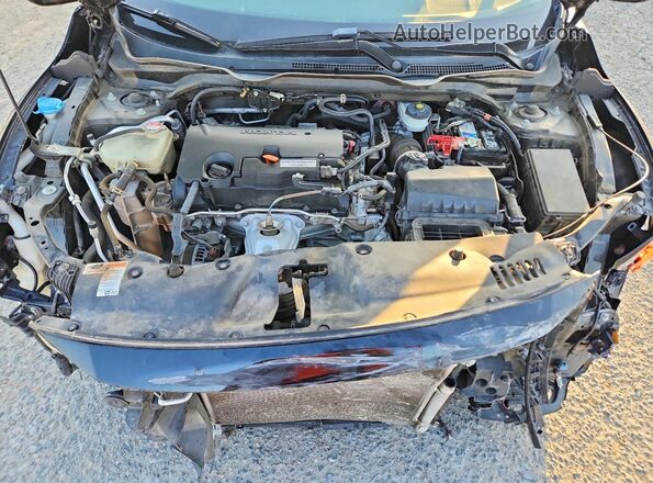 2HGFC2F65MH522912 2021 HONDA CIVIC Black Widok wnętrza z tyłu