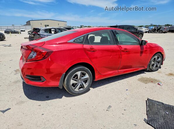 2HGFC2F65MH553318 2021 HONDA CIVIC Красный Задняя правая четверть
