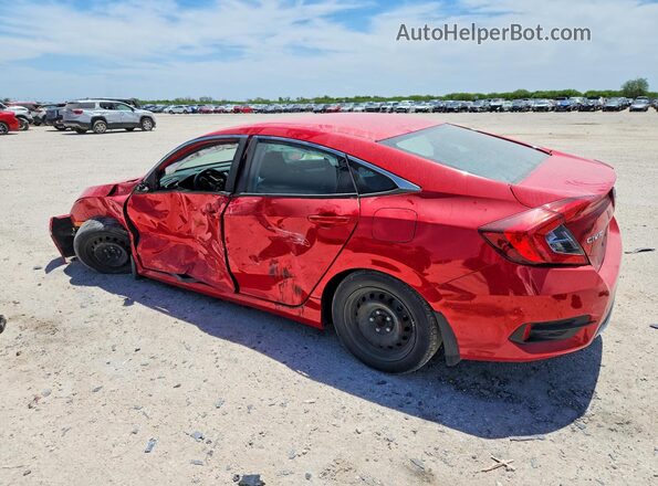 2HGFC2F65MH553318 2021 HONDA CIVIC Красный Задняя левая четверть