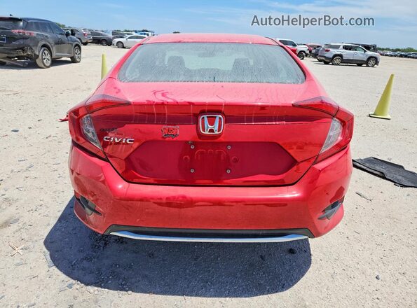 2HGFC2F65MH553318 2021 HONDA CIVIC Красный Вид сзади