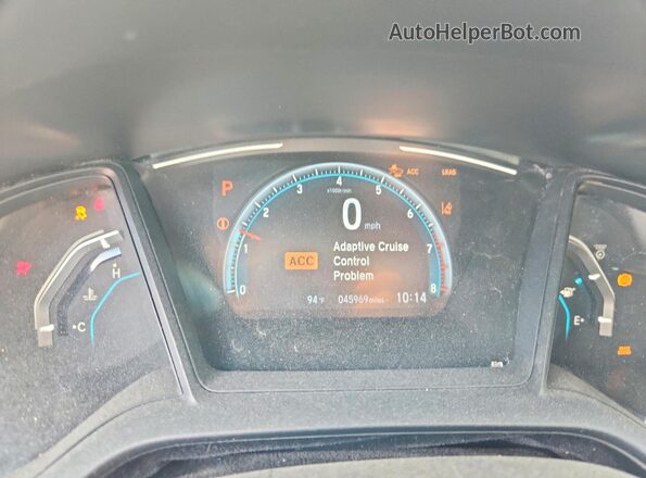 2HGFC2F65MH553318 2021 HONDA CIVIC Красный Вид щитка приборов