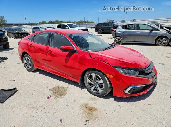 2HGFC2F65MH553318 2021 HONDA CIVIC Красный Передняя правая четверть