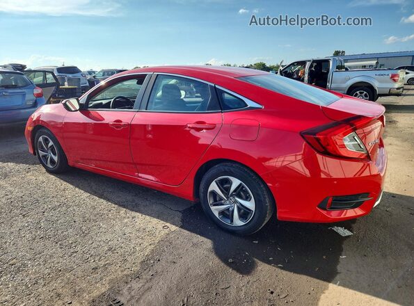 2HGFC2F66MH527603 2021 HONDA CIVIC Red Rear left
