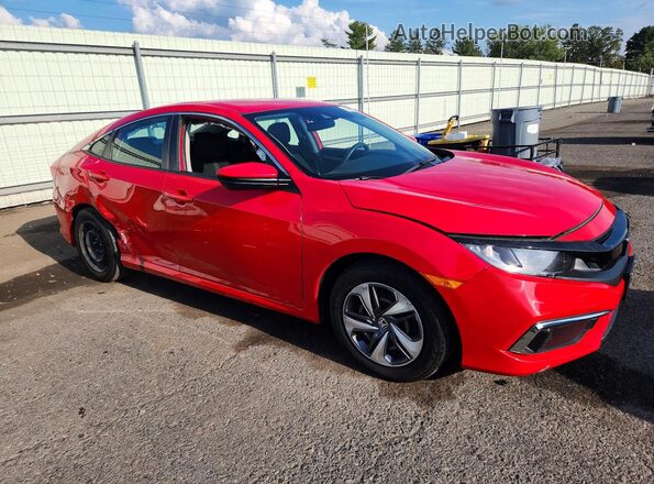 2HGFC2F66MH527603 2021 HONDA CIVIC Red Front right