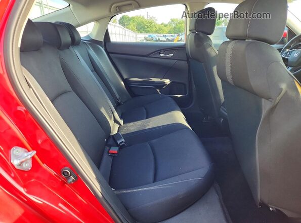 2HGFC2F66MH527603 2021 HONDA CIVIC Red Rear seats view