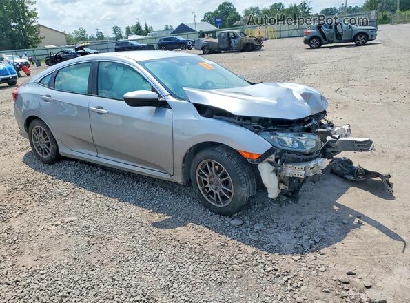 2HGFC2F66MH529187 2021 HONDA CIVIC Серебряный Передняя правая четверть