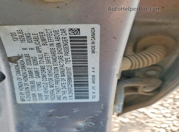 2HGFC2F66MH529187 2021 HONDA CIVIC Серебряный Вид подкапотного пространства