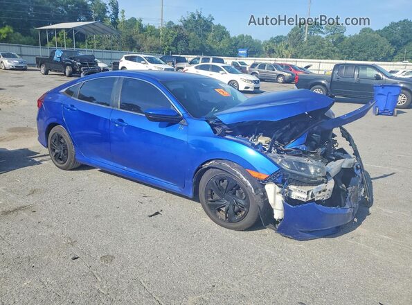 2HGFC2F66MH537743 2021 HONDA CIVIC Blue Delantero derecho