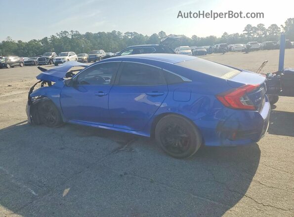 2HGFC2F66MH537743 2021 HONDA CIVIC Blue Trasero izquierdo