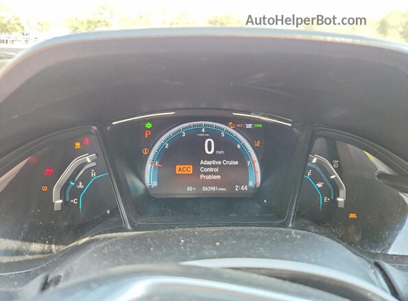 2HGFC2F67KH584468 2019 HONDA CIVIC White Instrument cluster view