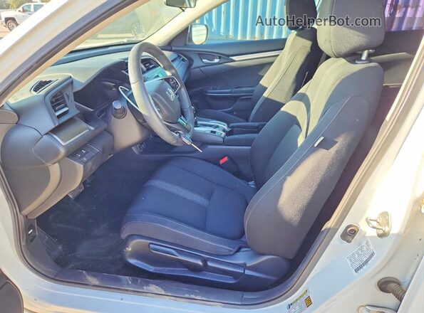 2HGFC2F68KH566383 2019 HONDA CIVIC White Widok wnętrza z przodu