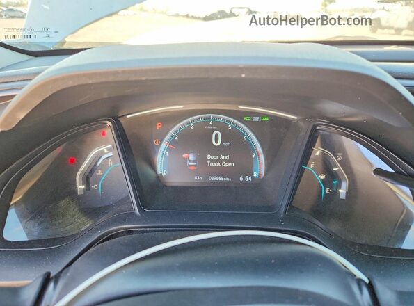 2HGFC2F68KH566383 2019 HONDA CIVIC White Widok zestawu wskaźników