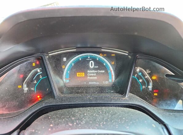2HGFC2F69KH582639 2019 HONDA CIVIC Black Widok zestawu wskaźników