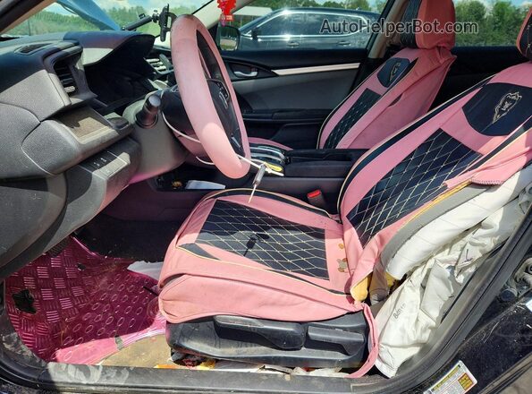 2HGFC2F69KH582639 2019 HONDA CIVIC Black Widok wnętrza z przodu