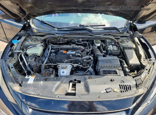 2HGFC2F69KH582639 2019 HONDA CIVIC Black Widok wnętrza z tyłu