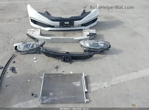 2HGFC2F69LH583744 2020 HONDA CIVIC White Vista del cuadro de instrumentos