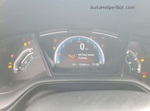 2HGFC2F69MH540183 2021 HONDA CIVIC Gray Вид панелі приладів