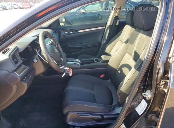 2HGFC2F6XKH579166 2019 HONDA CIVIC Black Widok wnętrza z przodu
