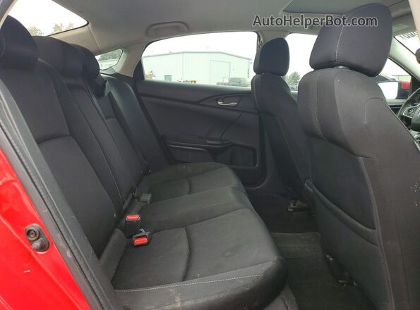 2HGFC2F70GH525830 2016 HONDA CIVIC Red Rear seats view
