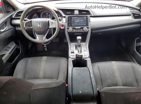 2HGFC2F70GH525830 2016 HONDA CIVIC Red Dashboard view