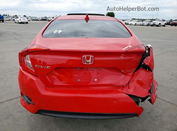 2HGFC2F70GH525830 2016 HONDA CIVIC Red Rear view