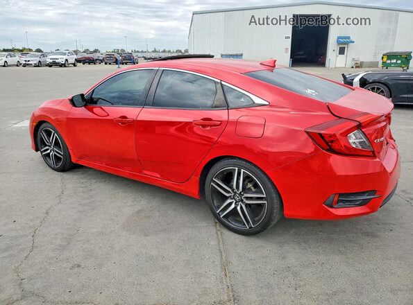 2HGFC2F70GH525830 2016 HONDA CIVIC Red Rear left