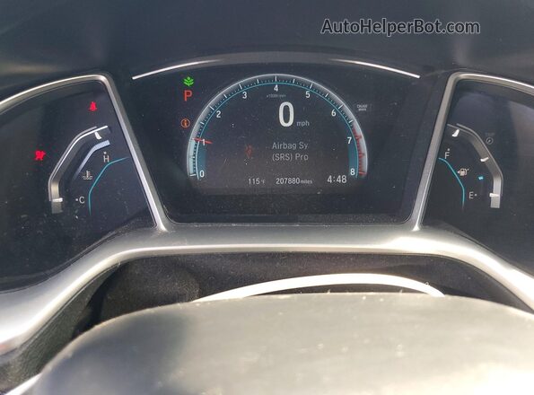 2HGFC2F70JH513992 2018 HONDA CIVIC Silver ხელსაწყოთა პანელის ხედი