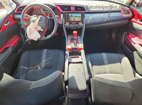 2HGFC2F70JH539895 2018 HONDA CIVIC Red Dashboard view