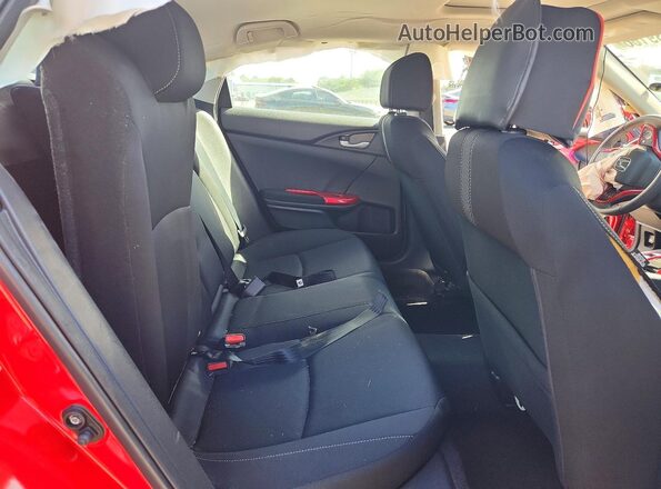 2HGFC2F70JH539895 2018 HONDA CIVIC Red Rear seats view