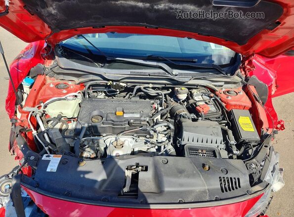 2HGFC2F70JH539895 2018 HONDA CIVIC Red Rear interior view