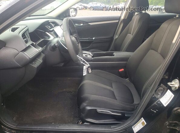 2HGFC2F72HH543649 2017 HONDA CIVIC Черный Вид салона спереди