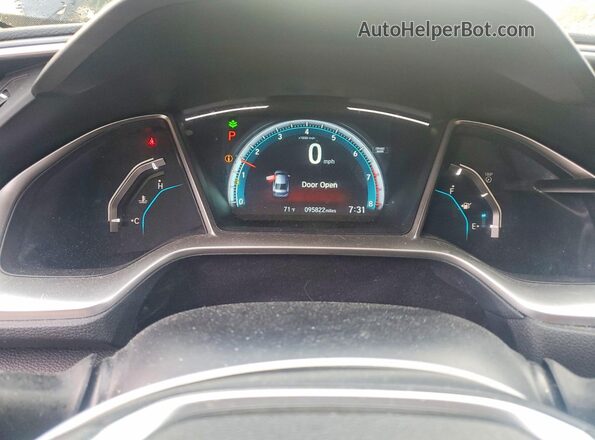 2HGFC2F72HH543649 2017 HONDA CIVIC Черный Вид щитка приборов