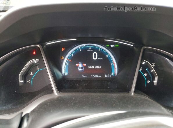 2HGFC2F73KH042194 2019 HONDA CIVIC Black Instrument cluster view