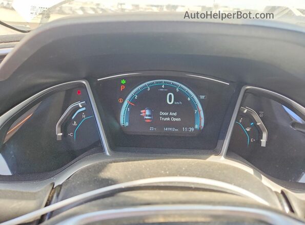 2HGFC2F74GH018574 2016 HONDA CIVIC Белый Вид щитка приборов