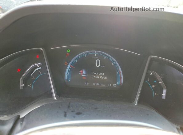 2HGFC2F74GH500591 2016 HONDA CIVIC Black Вид щитка приладів