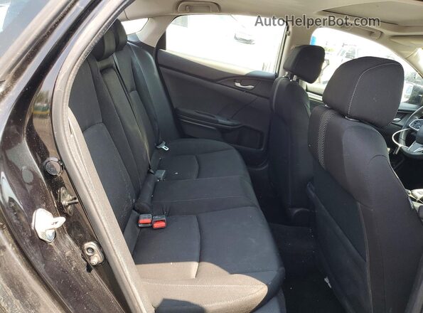 2HGFC2F74GH500591 2016 HONDA CIVIC Black Вид задніх сидінь