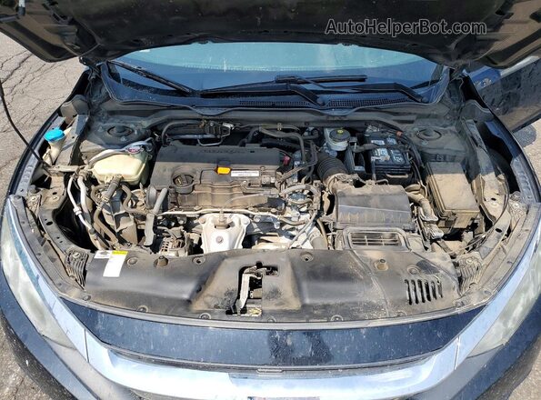 2HGFC2F74GH500591 2016 HONDA CIVIC Black Вид задньої частини салону