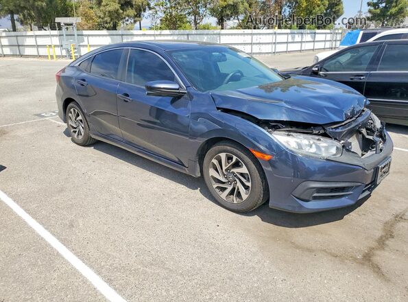 2HGFC2F74JH606367 2018 HONDA CIVIC Blue Front right