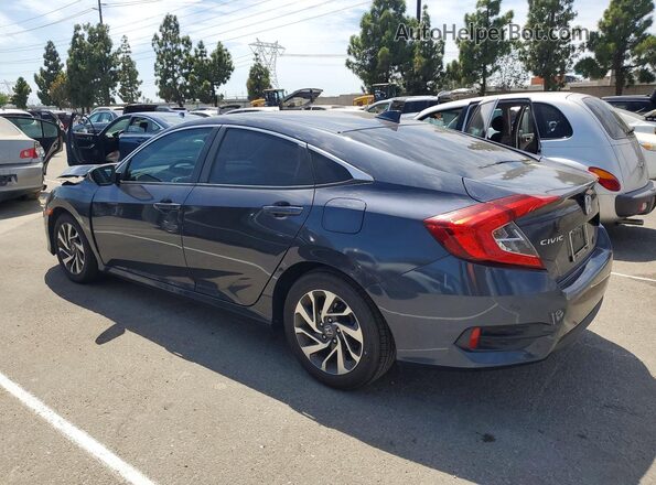 2HGFC2F74JH606367 2018 HONDA CIVIC Blue Rear left
