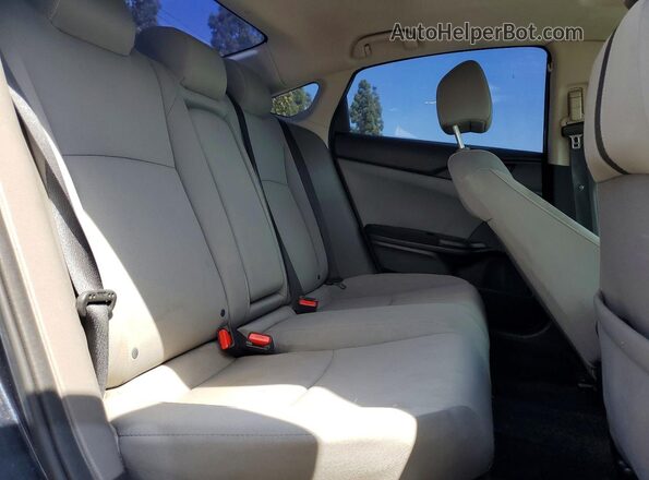 2HGFC2F74JH606367 2018 HONDA CIVIC Blue Rear seats view