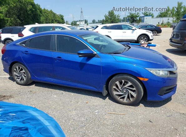 2HGFC2F75GH020866 2016 HONDA CIVIC Blue Front right