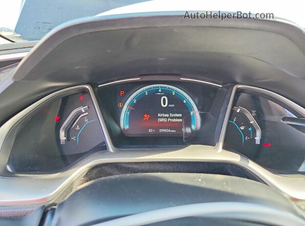 2HGFC2F75HH511777 2017 HONDA CIVIC Black Widok zestawu wskaźników