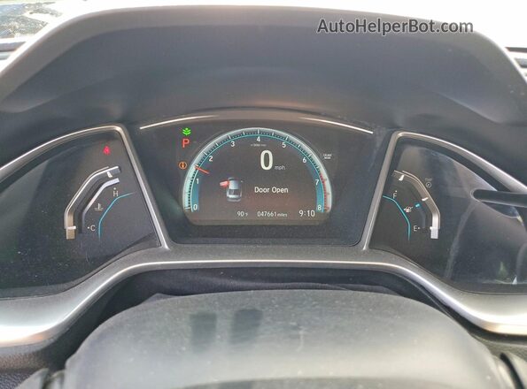 2HGFC2F75JH531291 2018 HONDA CIVIC Синий Вид щитка приборов