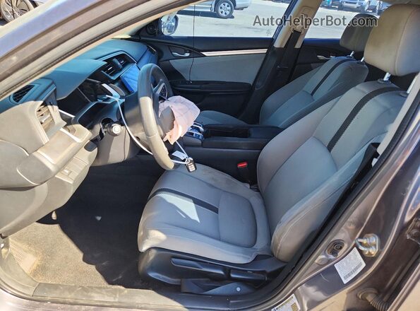 2HGFC2F76GH539960 2016 HONDA CIVIC Gray Widok wnętrza z przodu