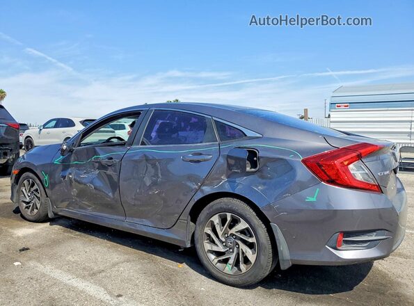2HGFC2F77GH566097 2016 HONDA CIVIC Gray Trasero izquierdo