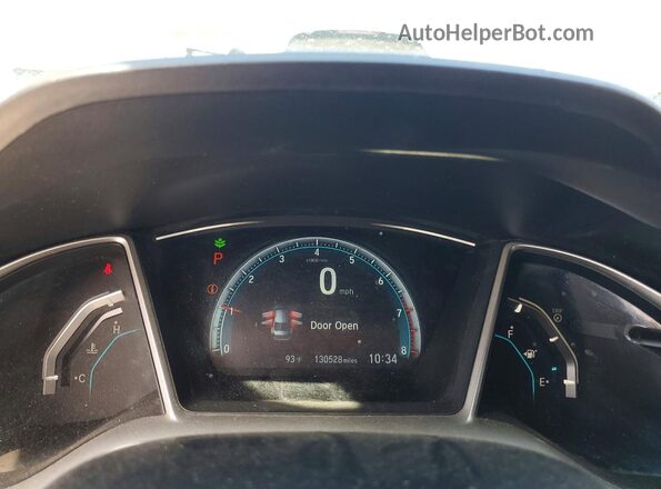 2HGFC2F77GH566097 2016 HONDA CIVIC Gray Vista del cuadro de instrumentos