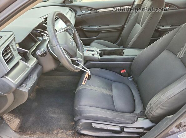 2HGFC2F78GH003544 2016 HONDA CIVIC Black Вид салону спереду